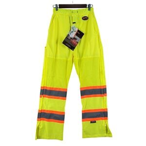 Pioneer Safety Pants Mens S Yellow New Hi-Vis Reflective StarTech V1070360U